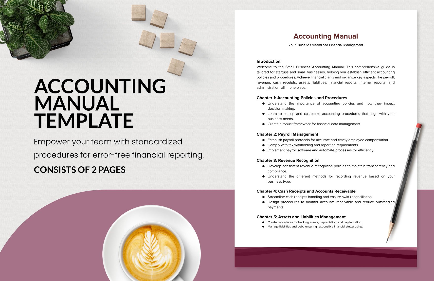 Accounting Manual Template in Word, Google Docs, PDF