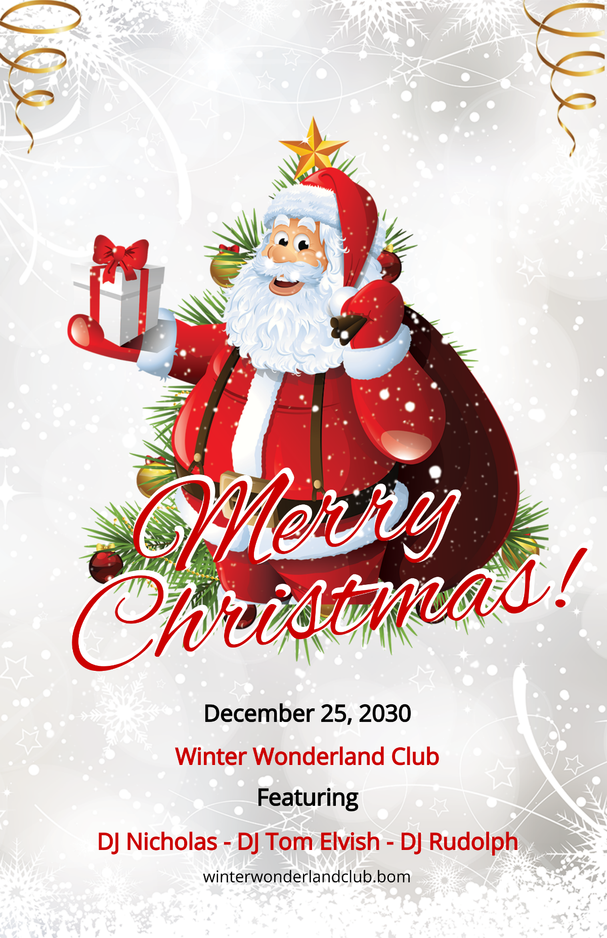 Merry Christmas Poster Template