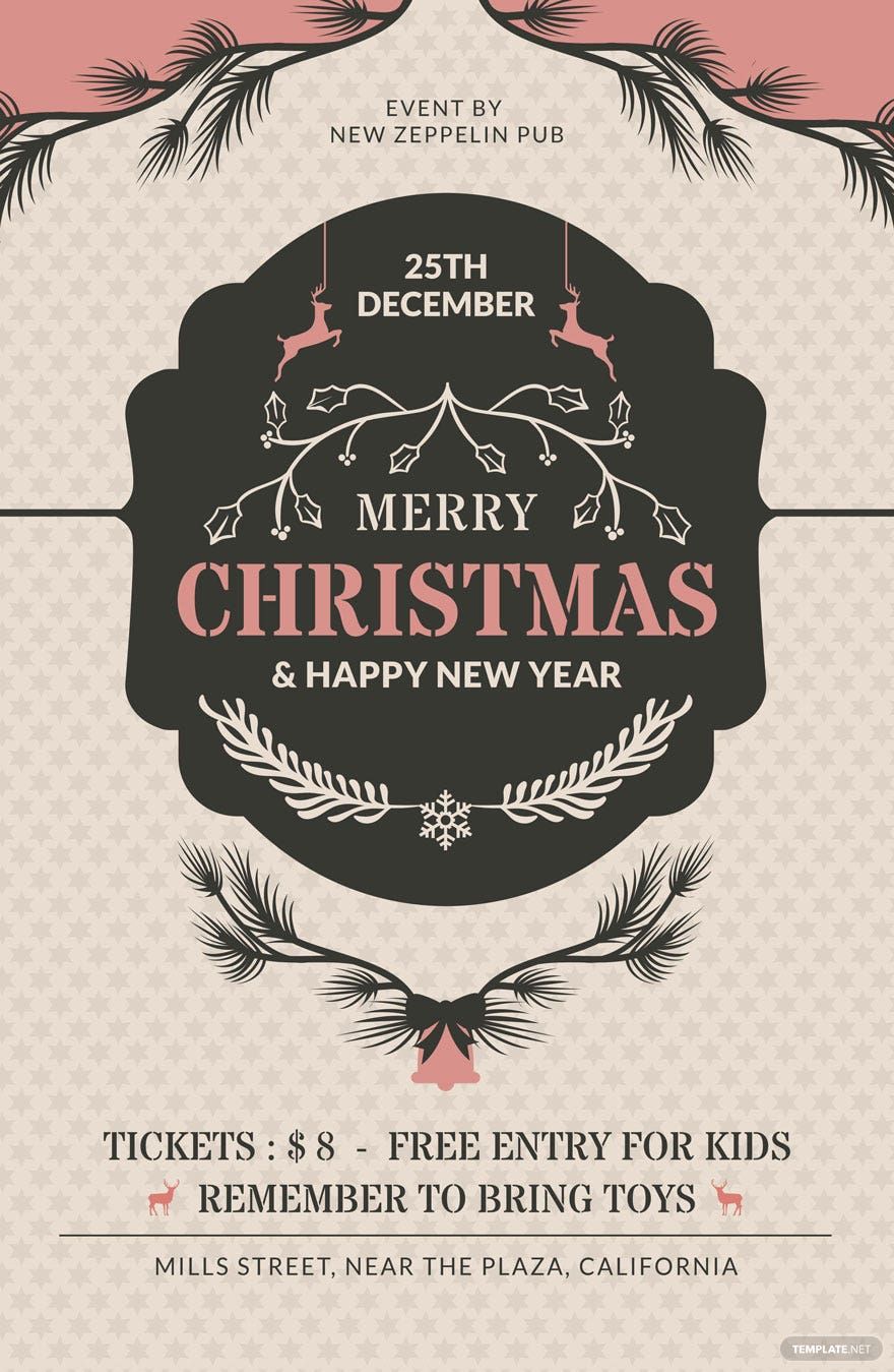 Free Holiday Poster Template