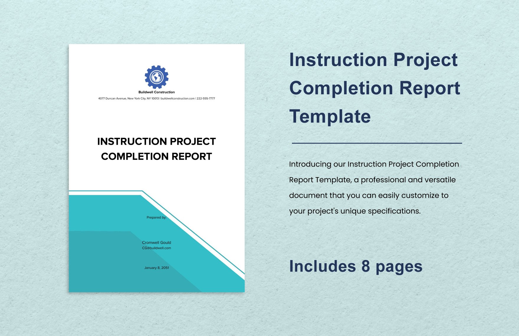 Instruction Project Completion Report Template