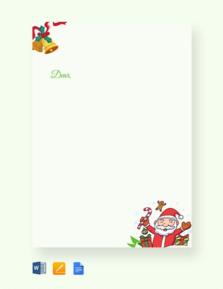 Christmas Letter Template Google Docs Word Apple Pages Template net