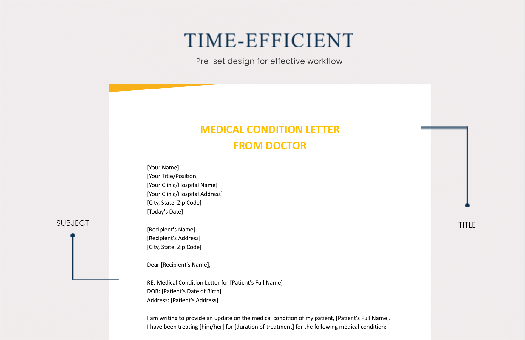 Medical Condition Letter From Doctor