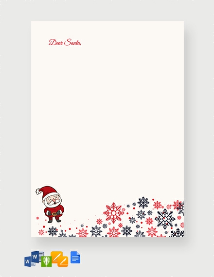 FREE Christmas Border Letter Template: Download 1232  Cards in