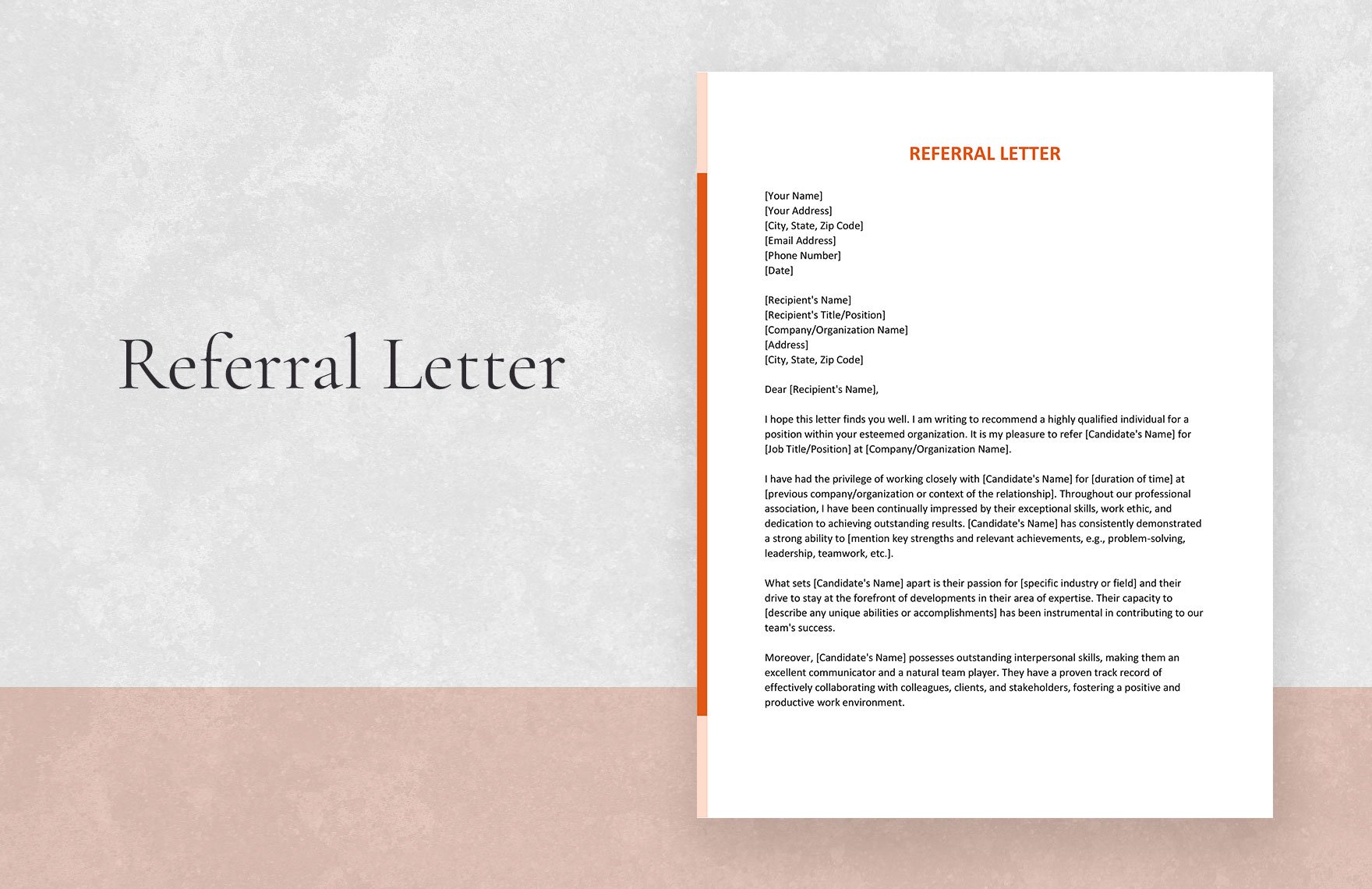 Referral Letter