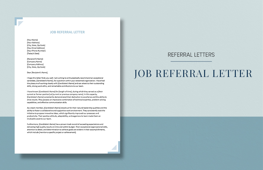Free Client Referral Letter Download in Word Google Docs Apple