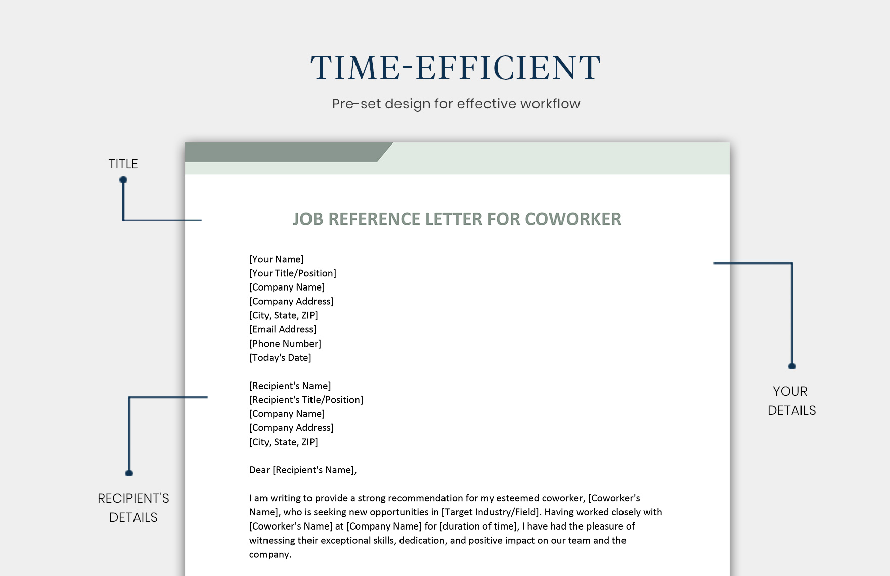 Job Reference Letter for Coworker