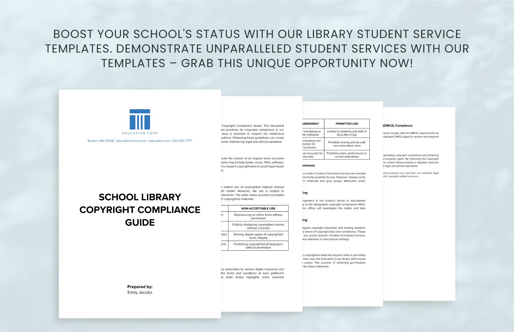 School Library Copyright Compliance Guide Template
