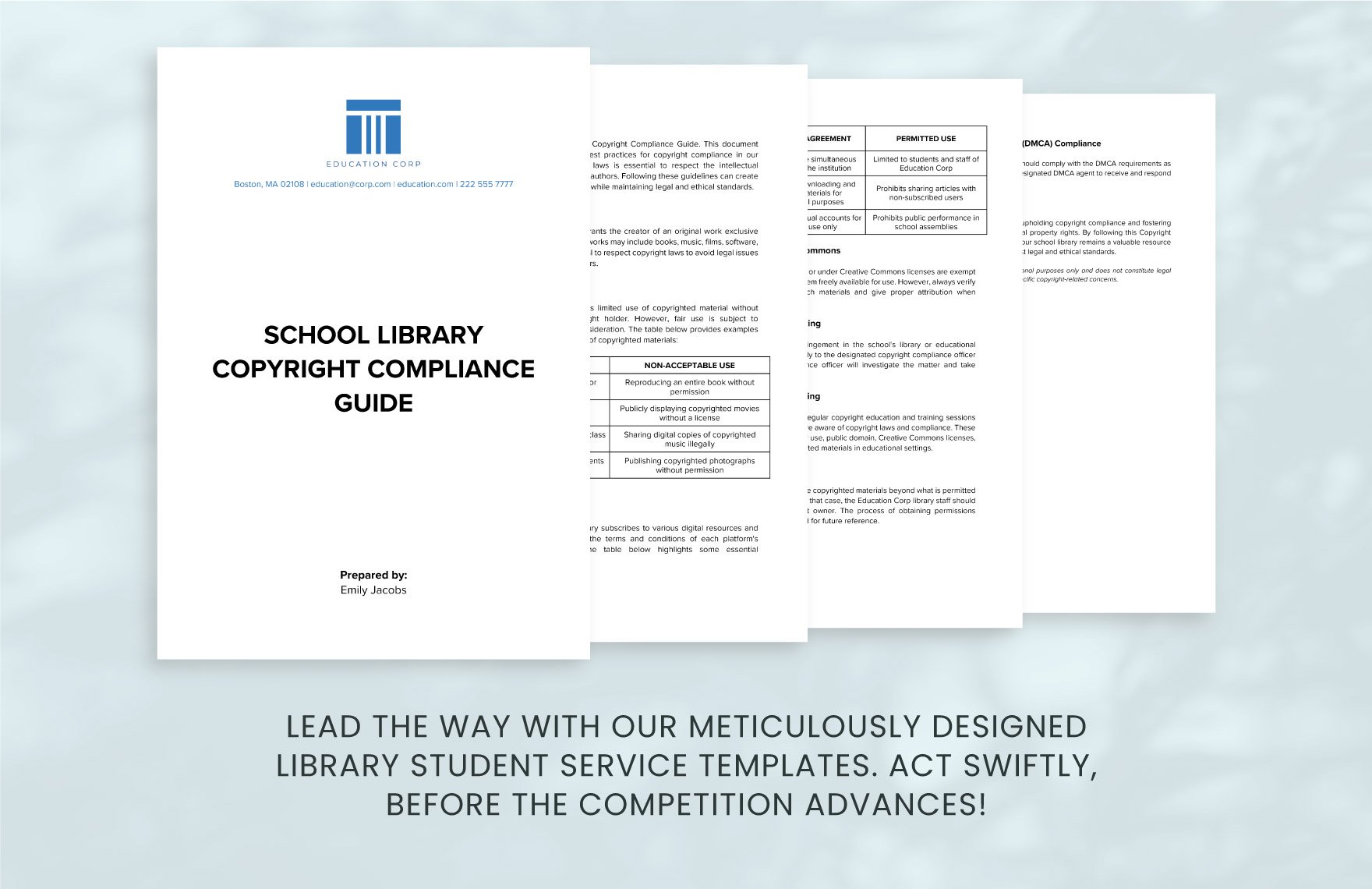 School Library Copyright Compliance Guide Template