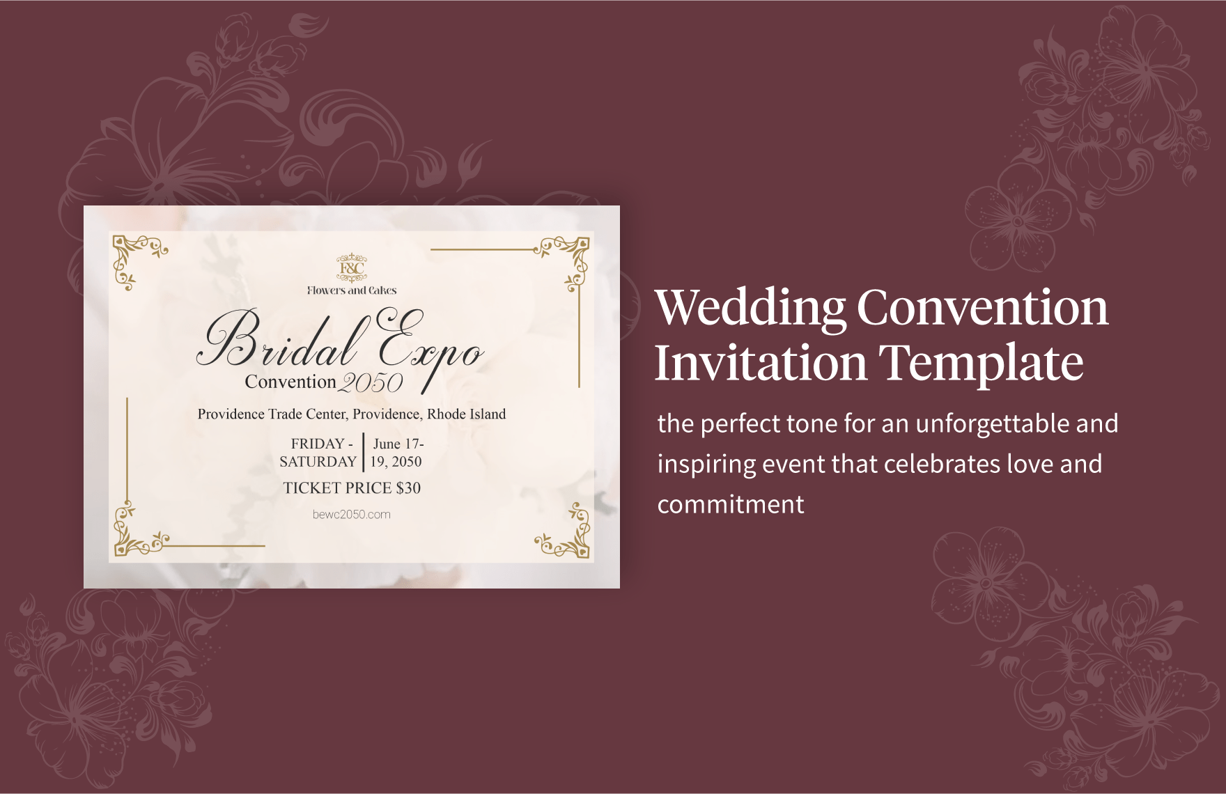 Wedding Convention Invitation Template