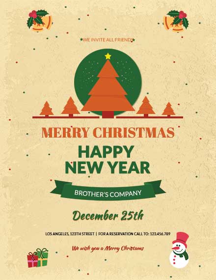 36+ Christmas Poster Templates - Free Downloads | Template.net