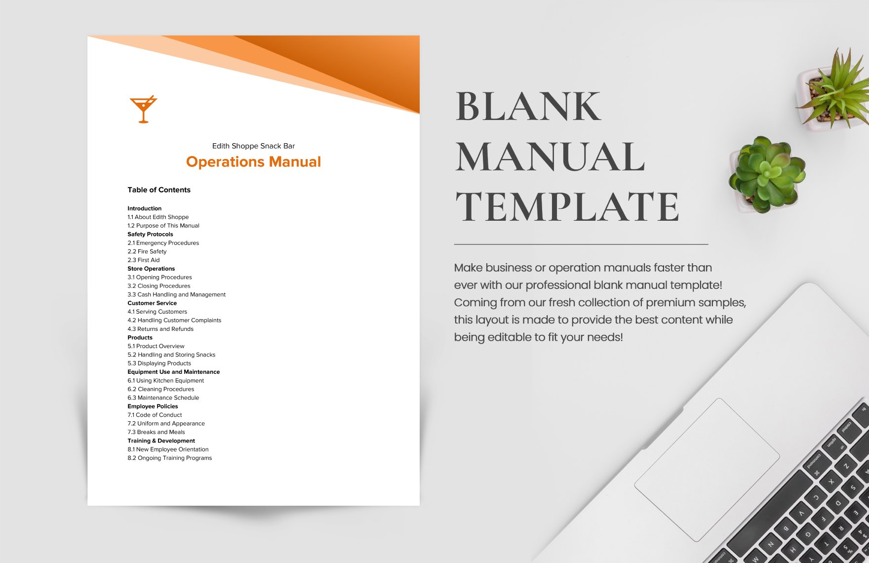 Blank Manual Template