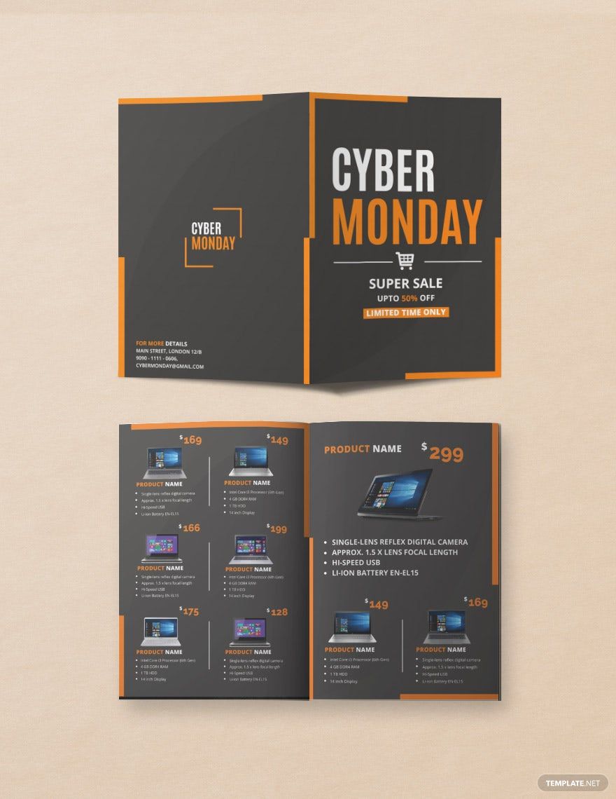 Cyber Monday Brochure Template