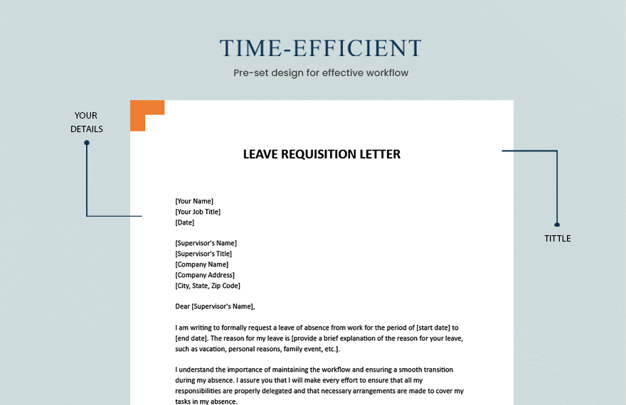 Leave Requisition Letter