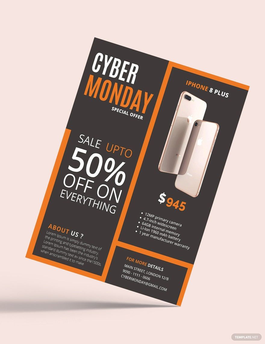 Cyber Monday Sale Flyer Template