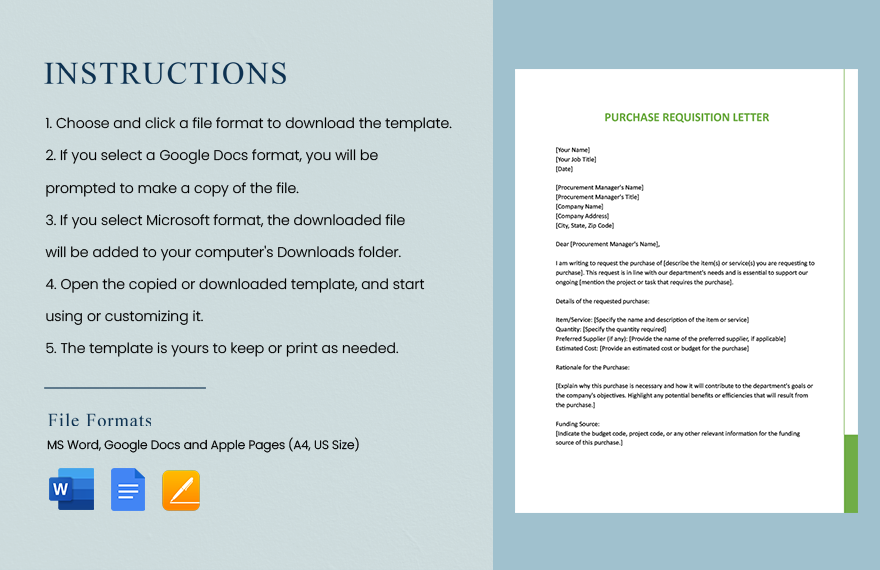 Purchase Requisition Letter