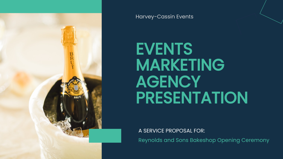 Free Events Marketing Agency Presentation Template