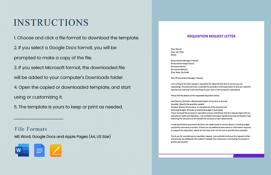 Requisition Request Letter