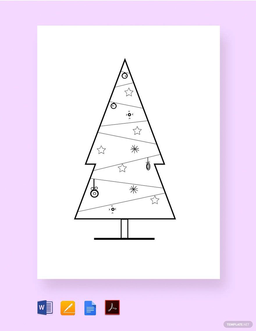 Christmas Tree Craft Pattern Template