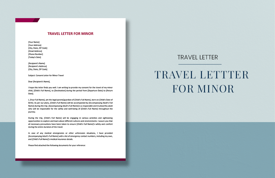 FREE Travel Letter PDF - Template Download | Template.net