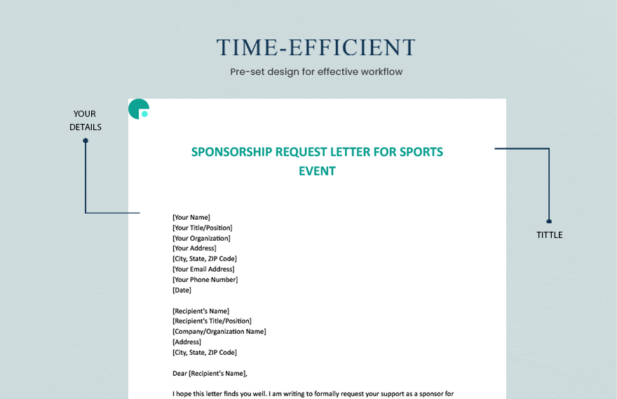 Sponsorship Request Letter For Sports Event