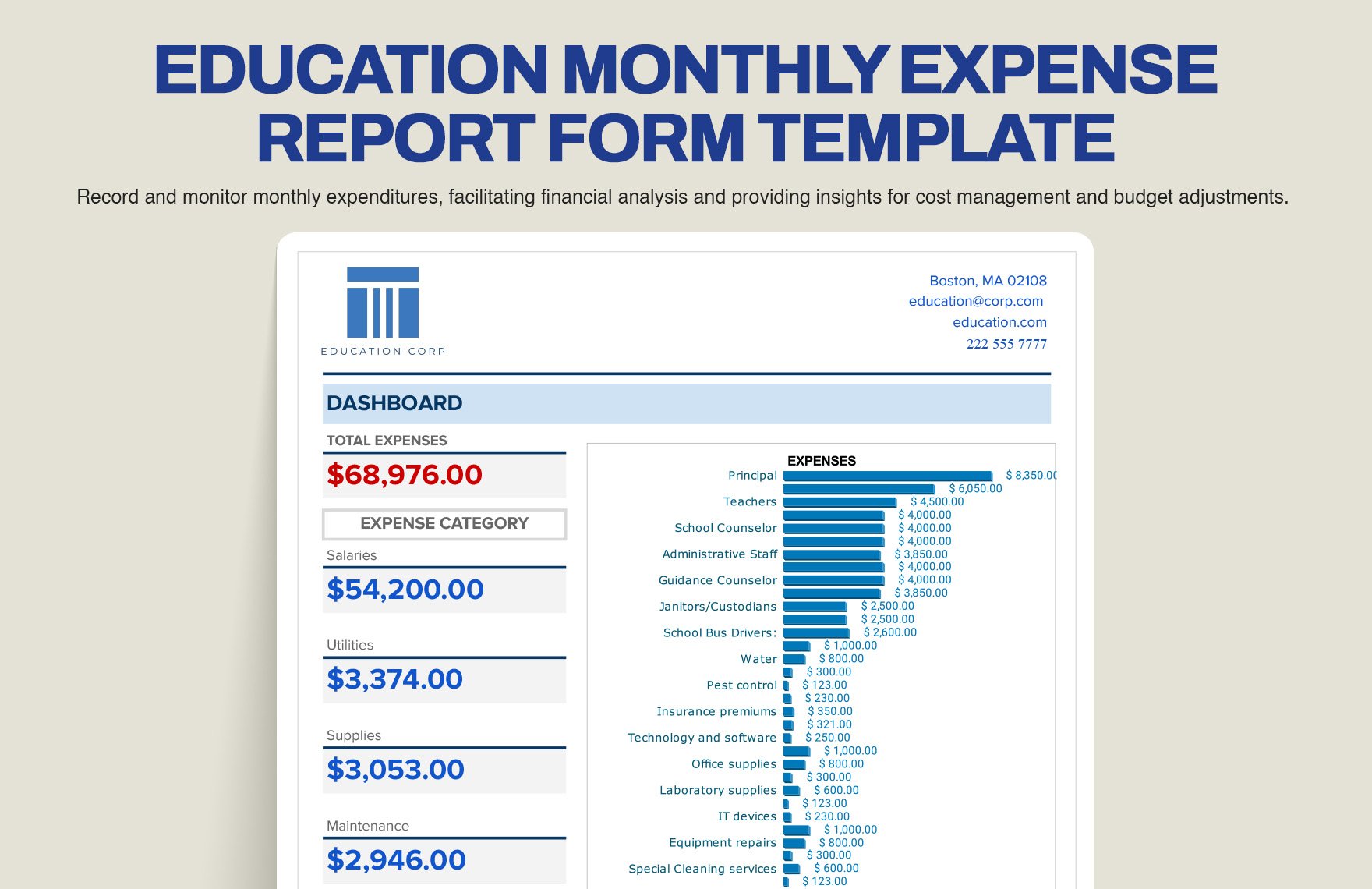 8+ Education Budget Template Bundle