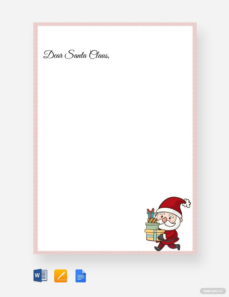 Santa Claus Christmas Letter