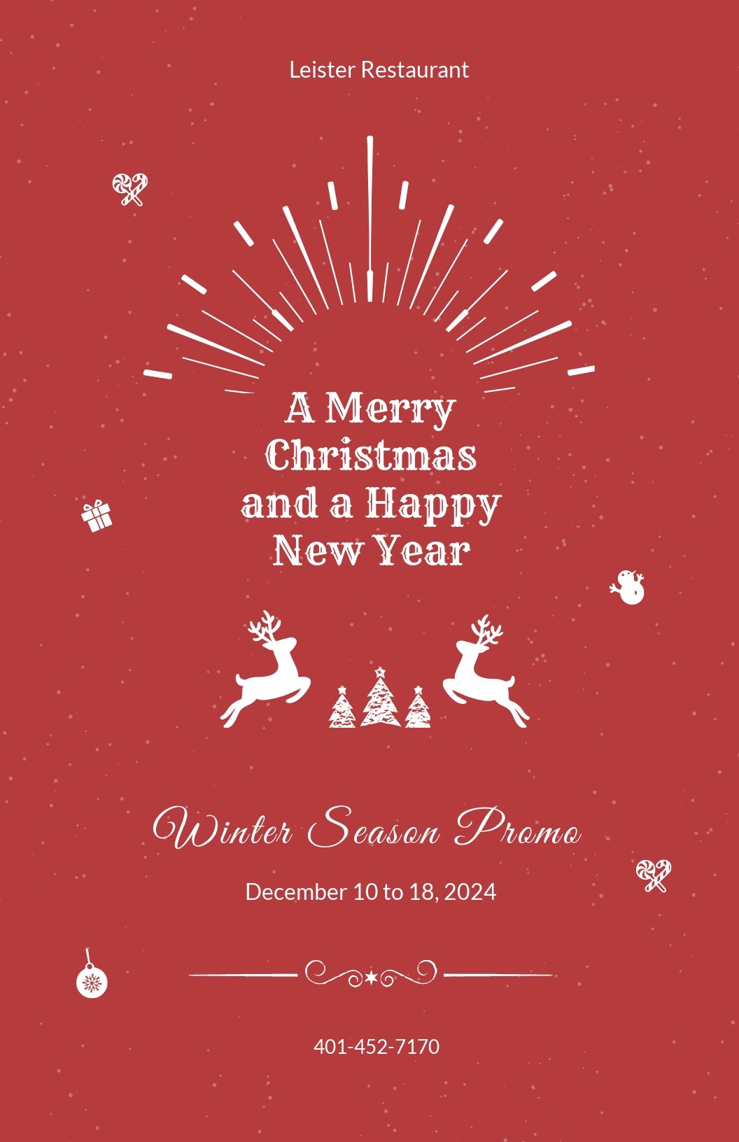 Free Retro Christmas Poster Template.jpe