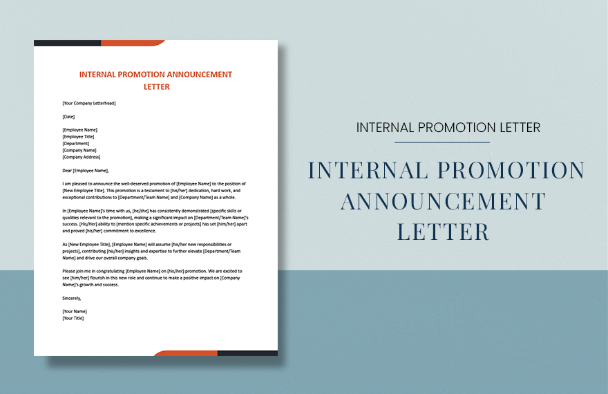 Free Internal Promotion Announcement Offer Letter Download In Word   Internal Promotion Announcement Letter S00a1 