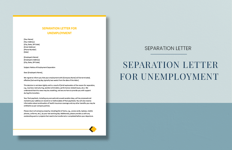 Free Separation of Employment Letter - Download in Word, Google Docs ...