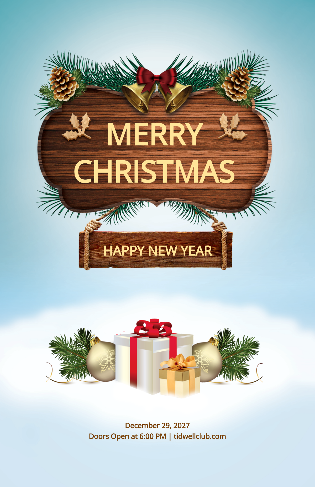 Christmas and New Year Poster Template