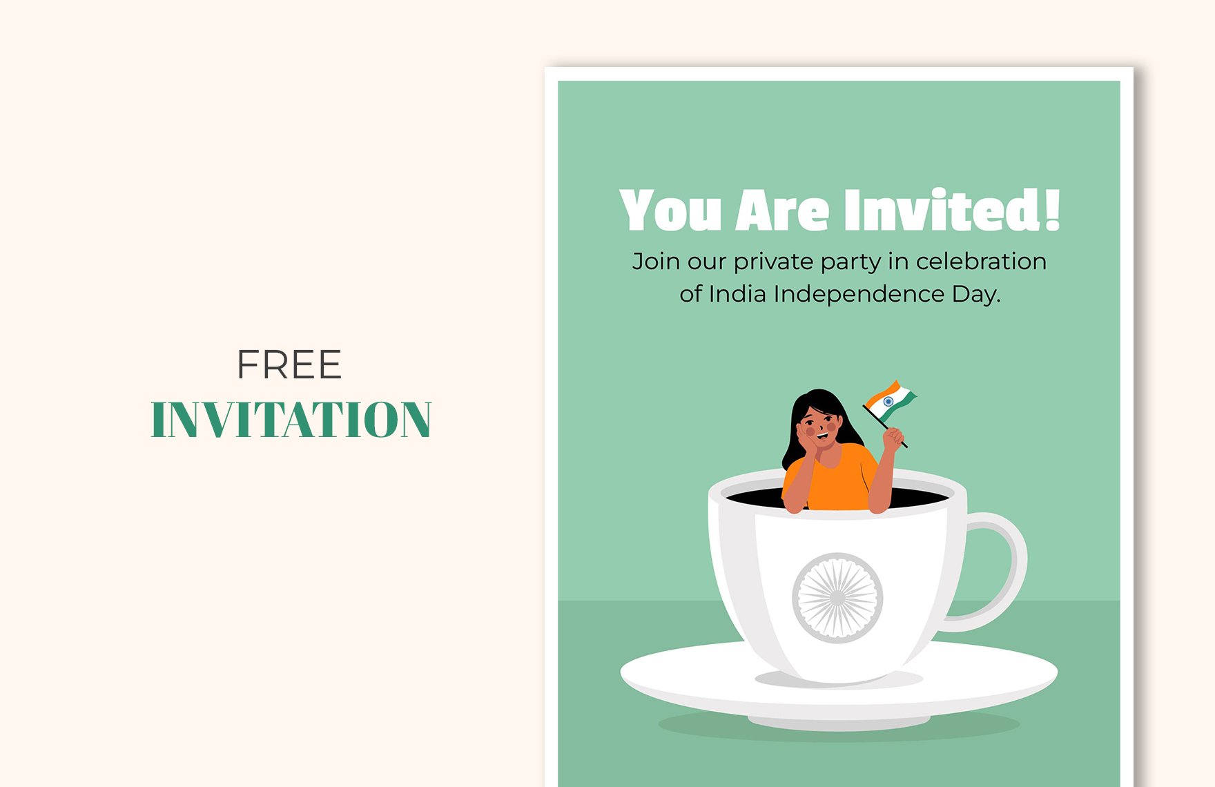 India Independence Day Invitation Template