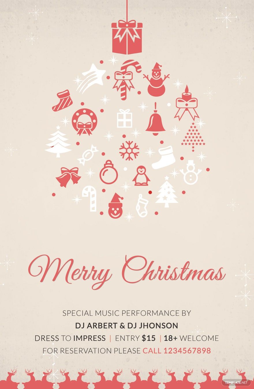 Christmas Day Poster Template