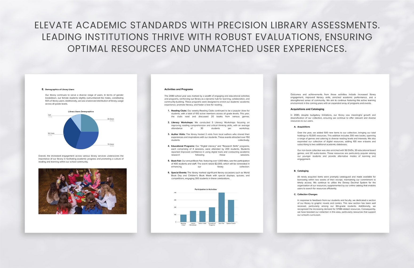 School Library Annual Report Template