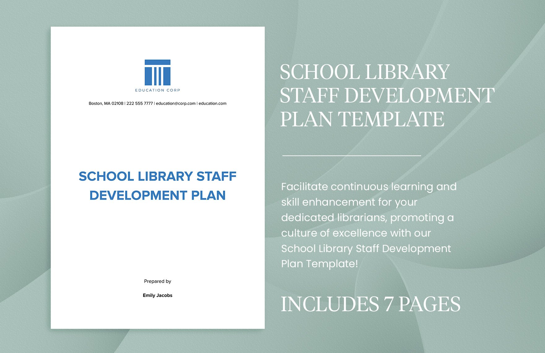School Library Staff Development Plan Template