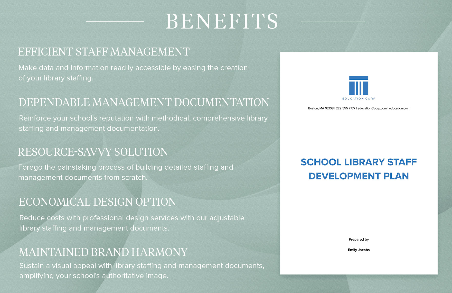 School Library Staff Development Plan Template