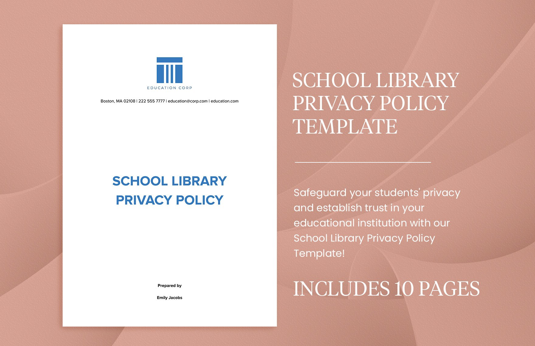 School Library Privacy Policy Template
