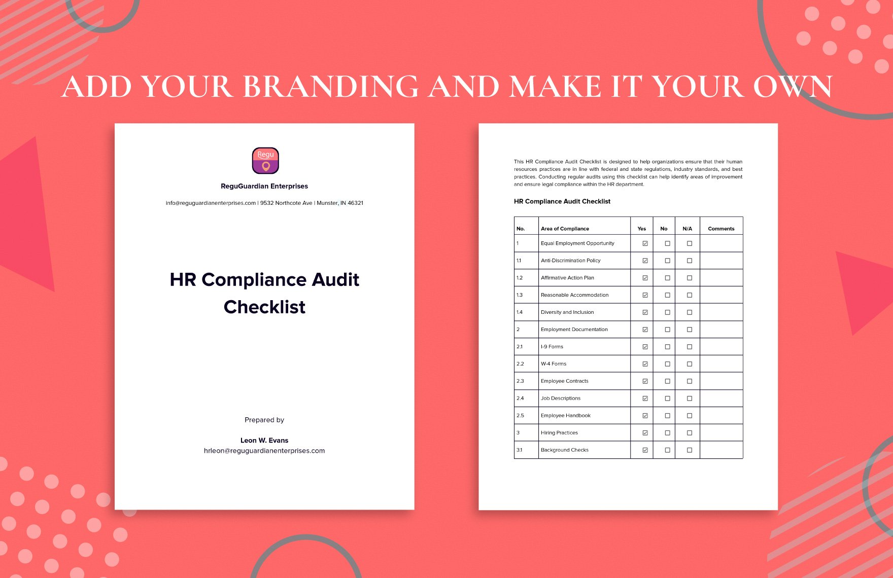 HR Compliance Audit Checklist 