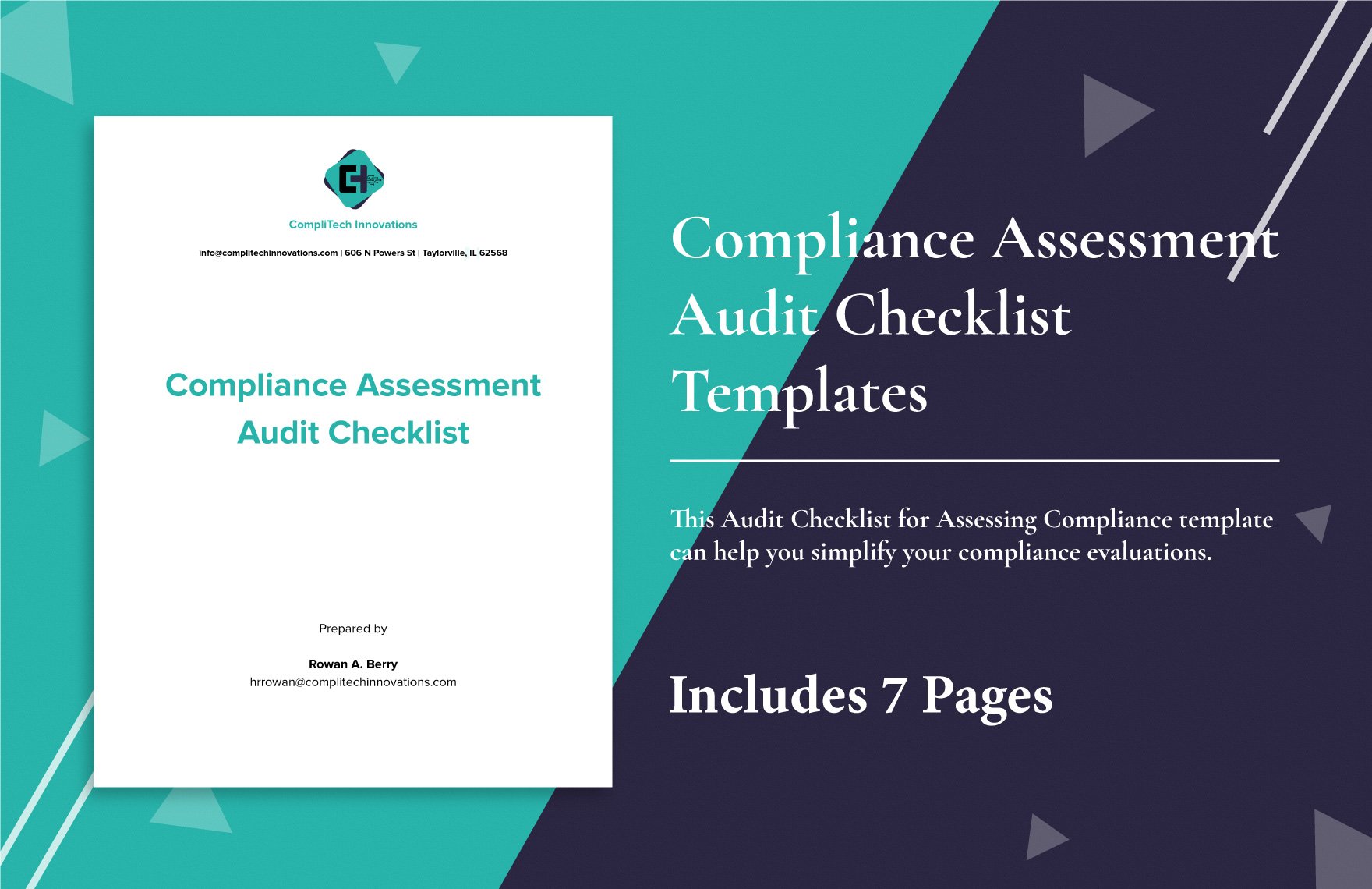 Audit Checklist for Assessing Compliance