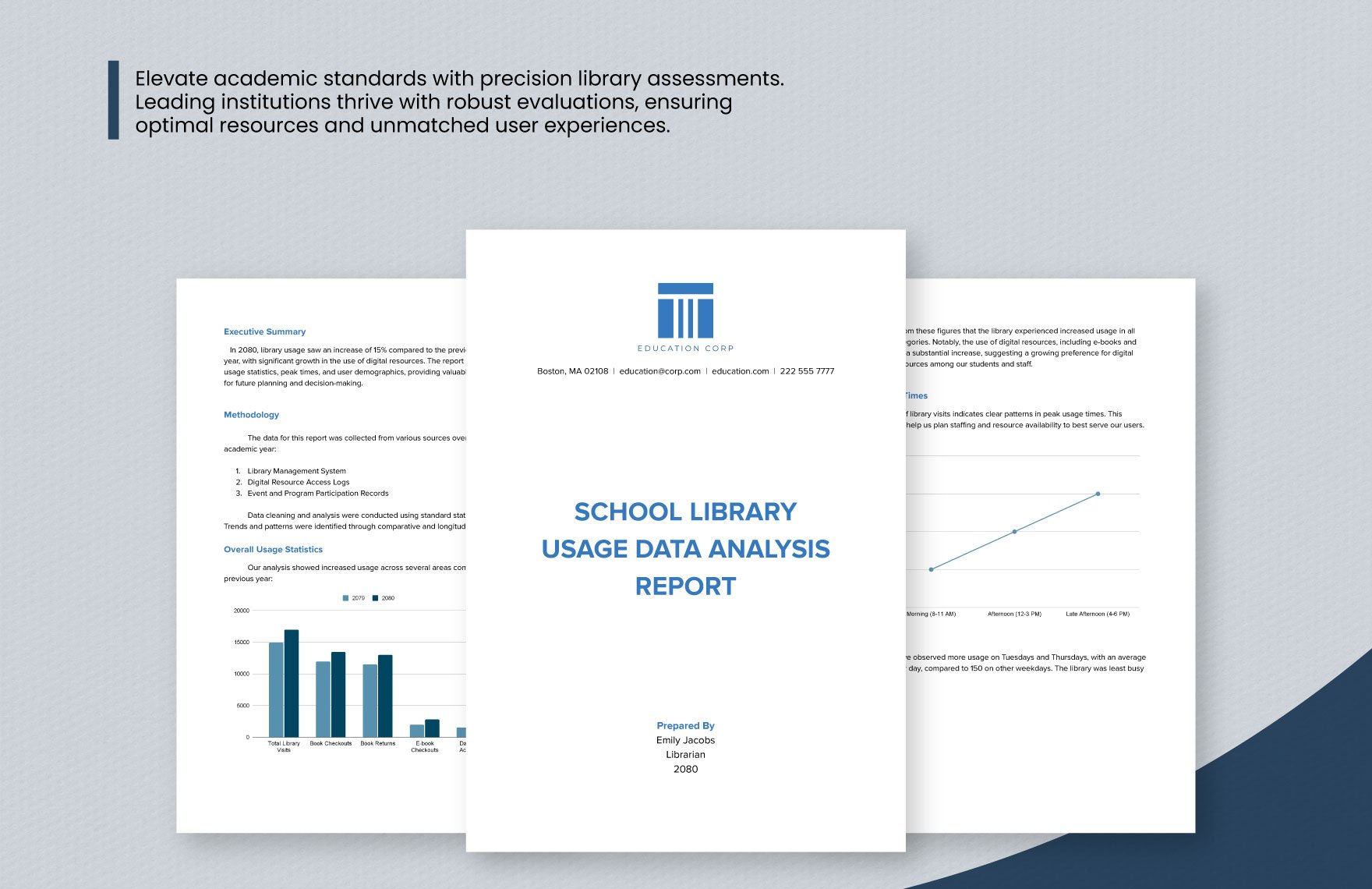 School Library Usage Data Analysis Report Template