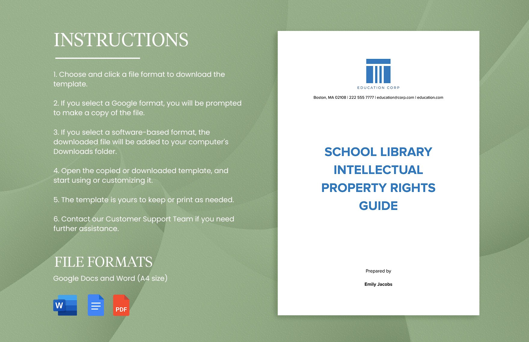 School Library Intellectual Property Rights Guide Template