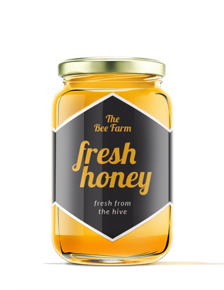 Honey Jar Label Template