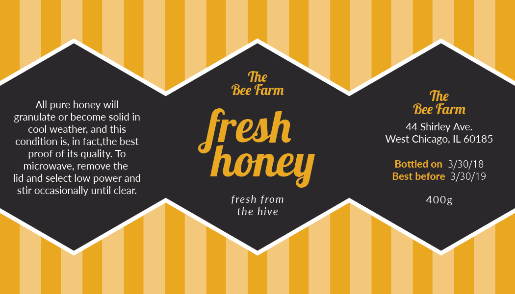 Free Honey Jar Label Template In Illustrator Template