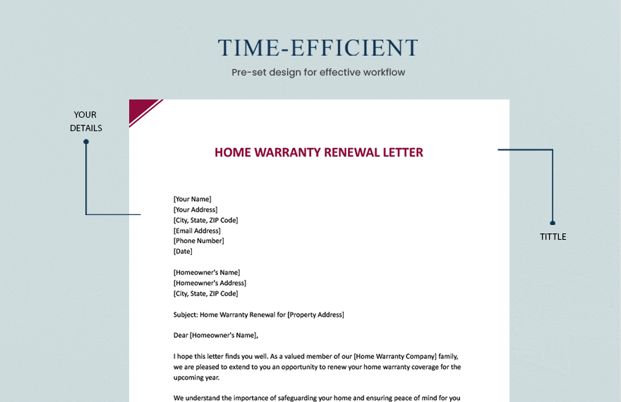 Home Warranty Renewal Letter Iyhxg 