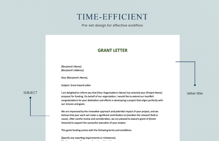 Grant Letter