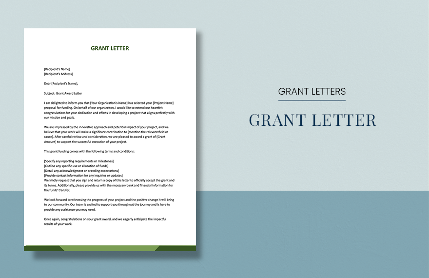Grant Letter