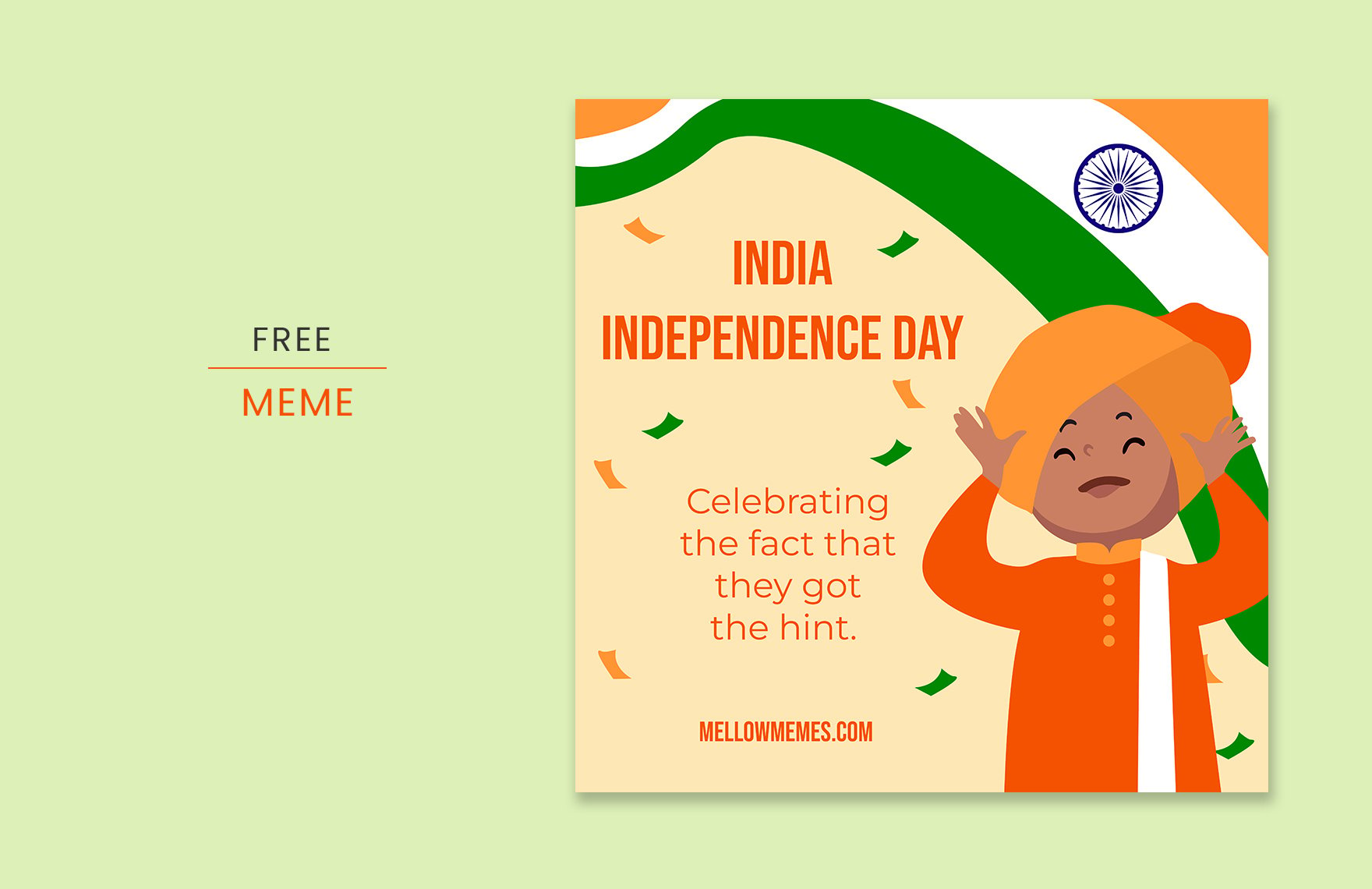Free  India Independence Day Meme  in PDF, Illustrator, SVG, JPEG