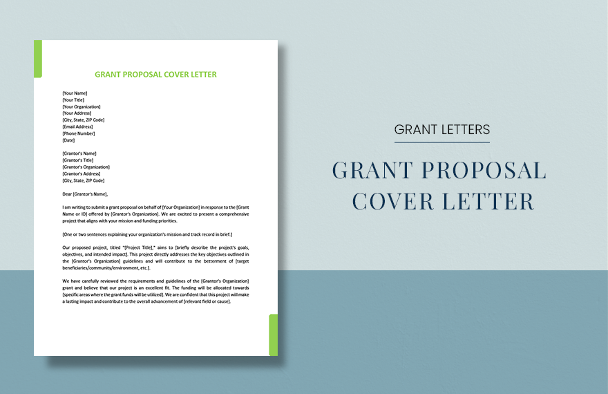 Grant Proposal Cover Letter