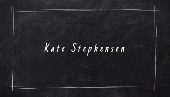 Chalkboard Teacher Business Card Template - Illustrator, Word, Apple Pages, PSD, Publisher