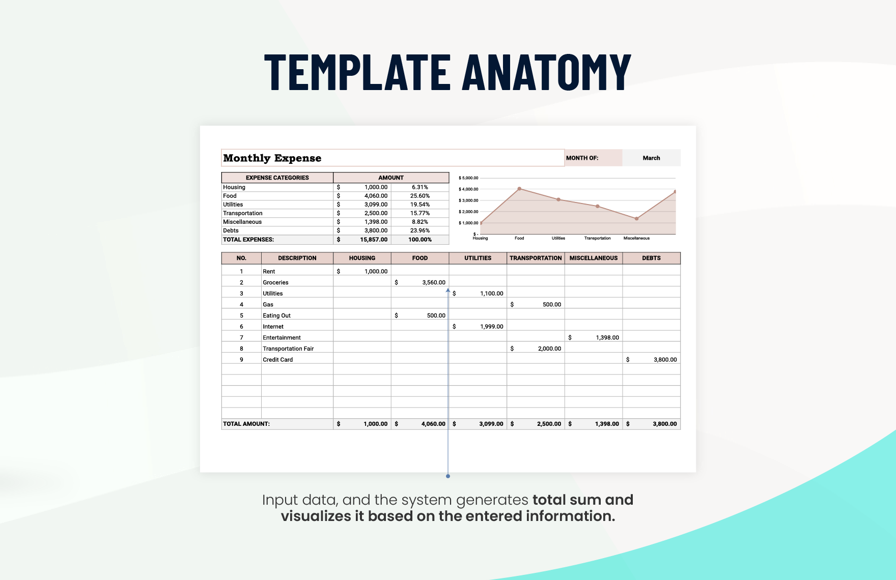 Monthly Expense Template