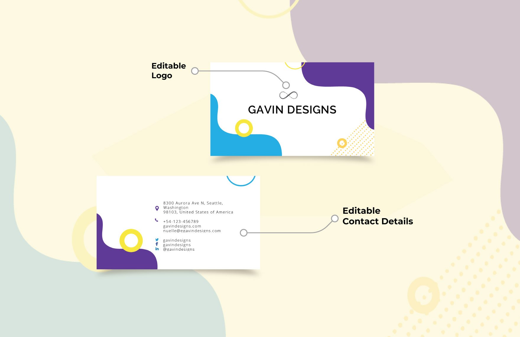 Creative Business Card Template for Designers